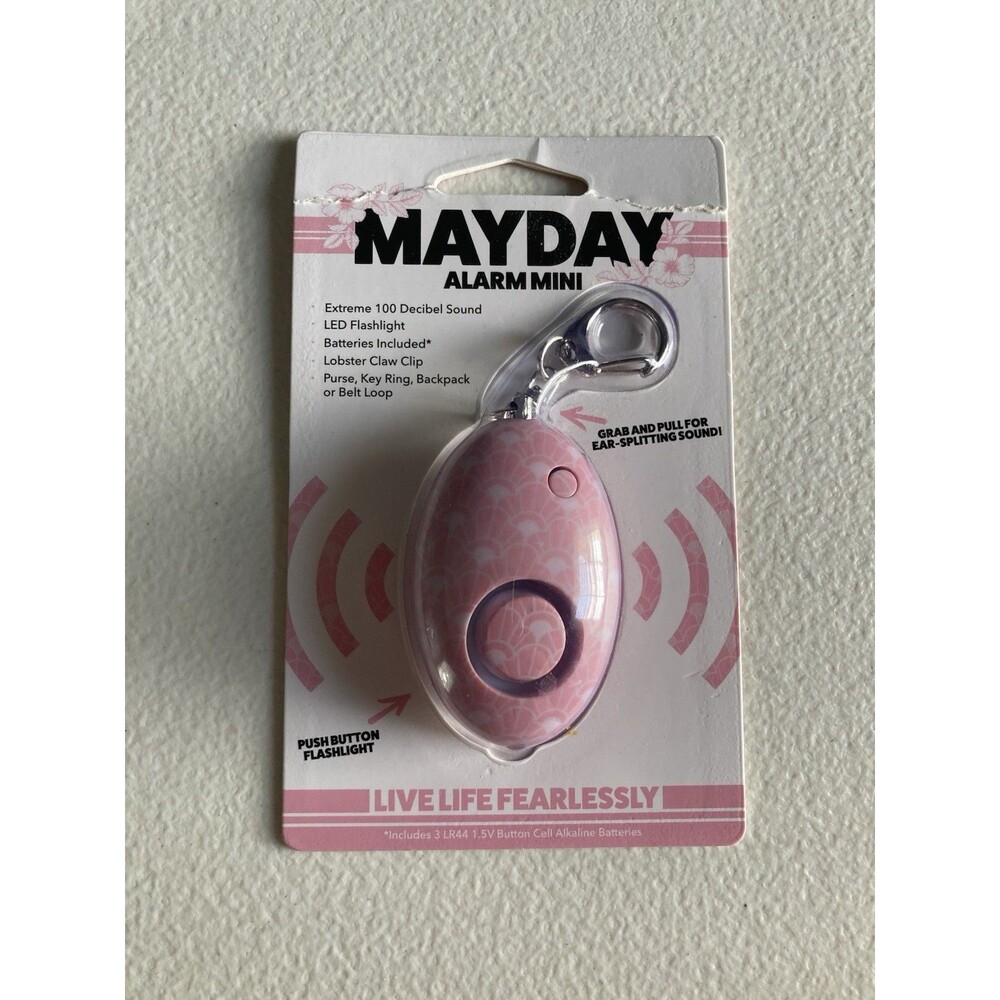 Mayday Alarm Mini LED Flashlight 100 Decibel Sound Batteries Included NEW PKG